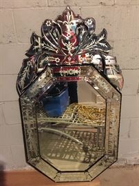 112. Venetian Glass Mirror (27" x 52")