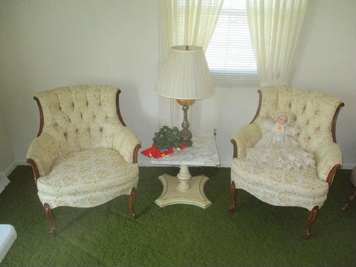 Wonderful pair of French provincial chairs