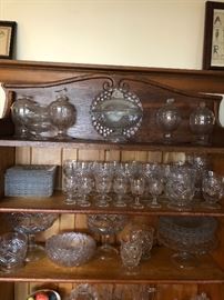 Collection of Nailhead Pressed Glass 