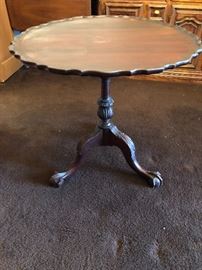 Mahogany Flip Top Chippendale style Tea Table 