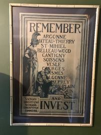 WW1 FRAMED POSTERS