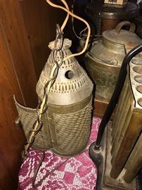 PUNCHED TIN / METAL HANGING LIGHTS