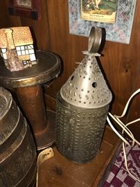 PUNCHED TIN / METAL HANGING LIGHTS