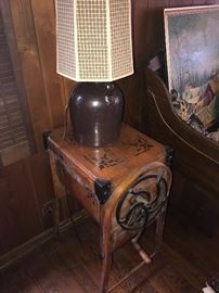 LARGE ANTIQUE WOODEN MILL