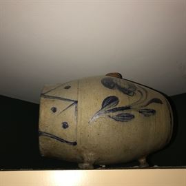 STONEWARE PIG BRANDY KEG