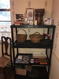 COLLECTIBLE BASKETS / BLUE TILES / CANDLES
