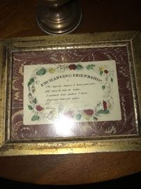 ENCHANTING FRIENDSHIP FRAKTUR