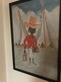 1969 CAPTAIN JOE MIRON WATERCOLOR