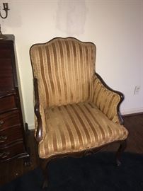 QUEEN ANNE STRIPE CHAIR