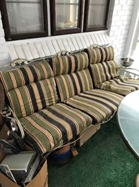 WOODARD WROUGHT IRON SOFA