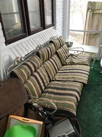 WOODARD WROUGHT IRON SOFA
