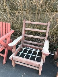 WOODEN OUTDOOR PATIO FURNITURE / CHAIRS / SOFA / TABLES