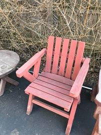 WOODEN OUTDOOR PATIO FURNITURE / CHAIRS / SOFA / TABLES