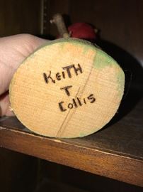 KEITH COLLIS WOODEN BIRD