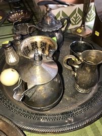 ANTIQUE CIRCA 1800S SILVERWARE AND FLATWARE