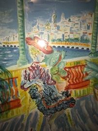 CONSTANTIN TERECHKOVITCH LITHOGRAPH Menton, France - Mer Monts et Merveille (Mountains and Sea Wonder)