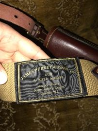 JAMES PURDEY & SONS LEATHER CARTRIDGE BAG