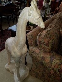 Ceramic giraffe figure