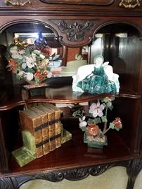 Stone floral groupings, etc.