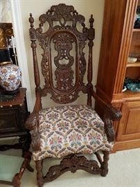 Ca. 1920 "Throne" chair