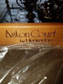 Branded "Ashton Court by Henredon" inside drawer