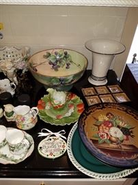 Assorted fancy dishes