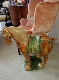 Ceramic horse figure, Oriental