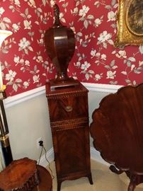 The other pedestal and knife box