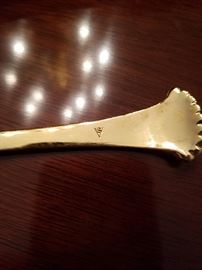 Back stamp on the flatware