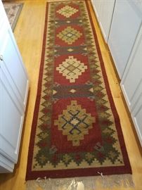 Southwest design runner in the kitchen