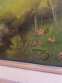 Signature on the Sheep painting