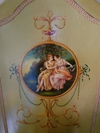 Detail of the painted screen