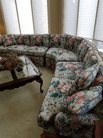 Henredon sectional curved sofa from Klingman's