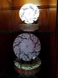 Luncheon set with two sizes of plates, retailed by Tiffany & Co.