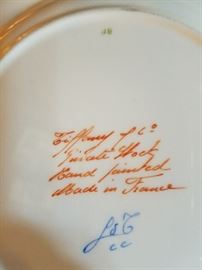 Tiffany & Co/Private Stock/Hand painted/Made in France