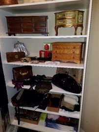 Purses, Jewelry boxes, etc.  