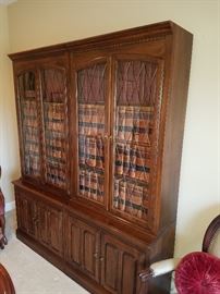 Breakfront/bookcase, filled with law books