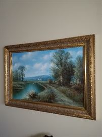 Oil on canvas in gilt frame