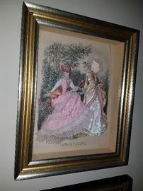 Fashion print with fabric