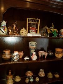 Southwest souvenir pottery, etc.