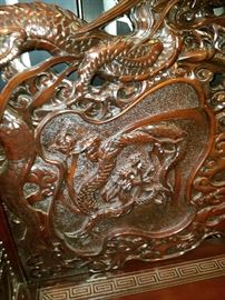 Detail of carving on the back