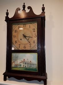 William Gilbert (Ca. 1900) "Mount Vernon" clock.  When wound, it runs for a week, but the hands slip.  As is.....