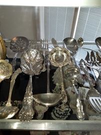 Silverplate including grape patterns such as Moselle. 