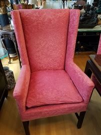 One of the two arm chairs