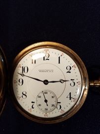 "Jacob's Special, Muskegon, MI" on the dial and movement of this watch.  Watch movement attributed to Illinois Watch Company.  Working order, but not guaranteed.