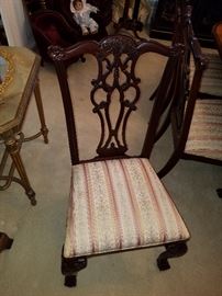 One of the side chairs
