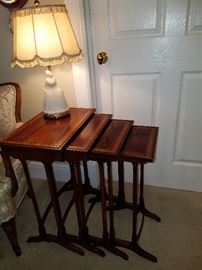 Set of 4 nesting tables.