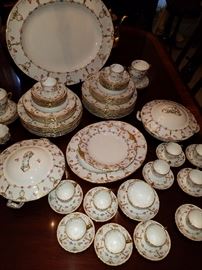 Set of Royal Crown Derby dishes retailed by Burley & Co, Chicago, early 1900's