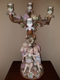 Dresden or Meissen STYLE! (Not signed) candelabrum from 19th century