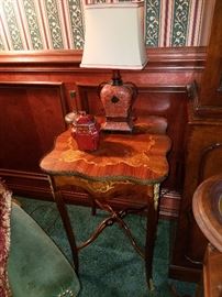 The other inlaid square-form table